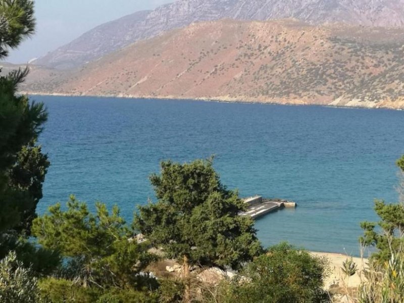 Pachia Ammos MIT VIDEO: Baugrundstück am Meer, direkt über Strand und Dorf Grundstück kaufen